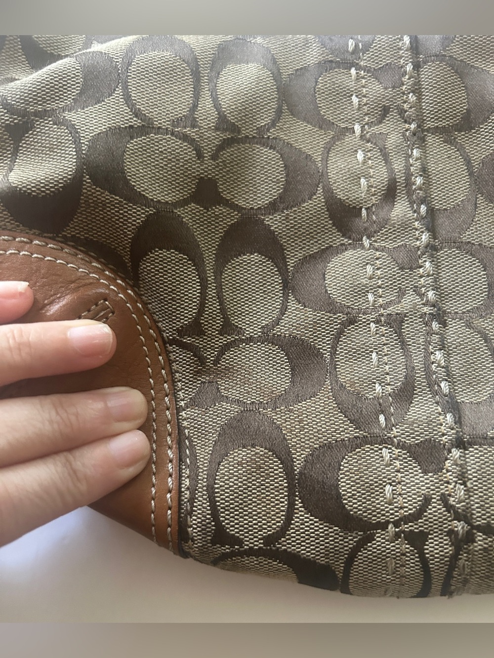 Vtg Coach Hamptons Shoulder Bag - Picture 4 of 16
